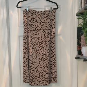 Leopard print skirt